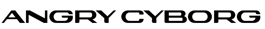 Angry Cyborg Font Image