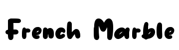 French Marble Font Image