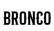 Bronco Font Image
