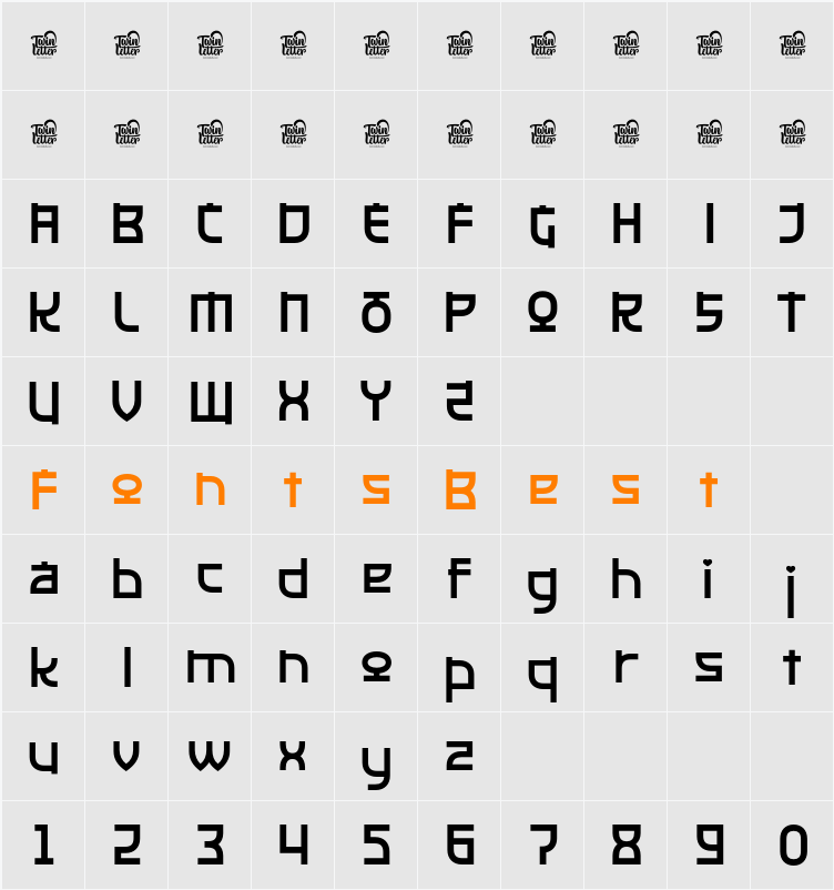 KINSERIM Trial Character Map