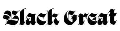 Black Great Font Image