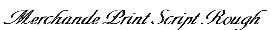 Merchande Print Script Rough Font Image