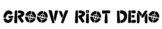 Groovy Riot Demo Font Image