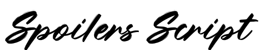 Spoilers Script Font Image