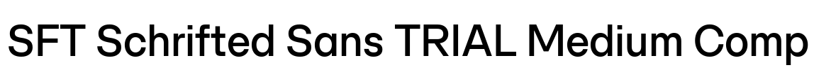SFT Schrifted Sans TRIAL Medium Comp Font Image
