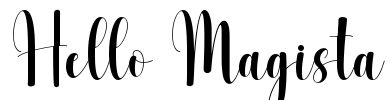 Hello Magista Font Image