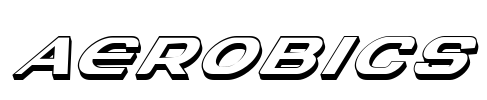 Aerobics Font Image