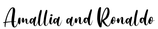 Amallia and Ronaldo Font Image