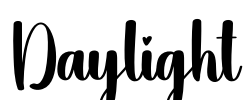 Daylight Font Image