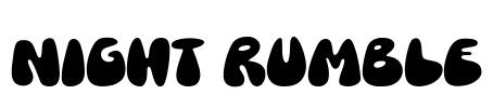 Night Rumble Font Image