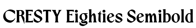 CRESTY Eighties Semibold Font Image