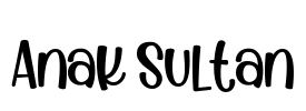 Anak Sultan Font Image