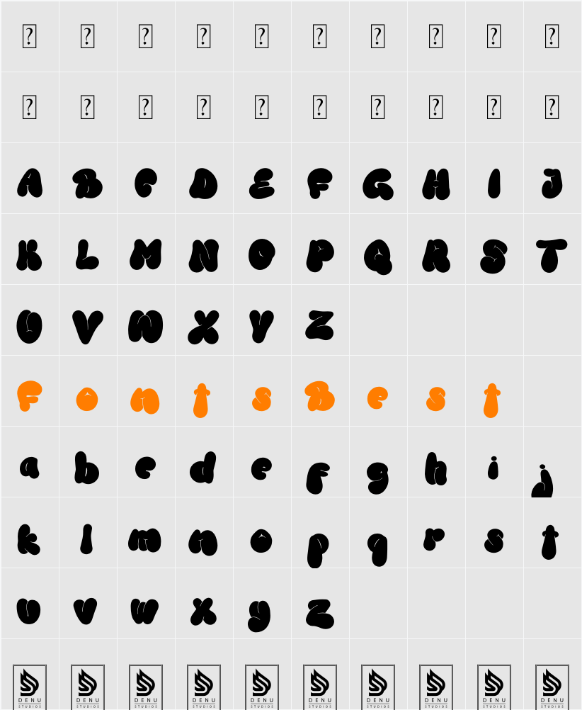Woof Dawg Character Map