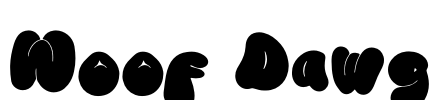 Woof Dawg Font Image