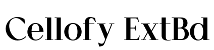 Cellofy ExtBd Font Image