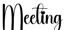 Meeting Font Image