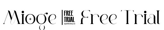 Mioge - Free Trial Font Image