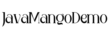 JavaMangoDemo Font Image