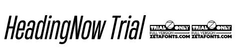 HeadingNow Trial 34 Font Image