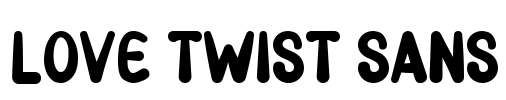 Love Twist Sans Font Image