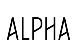 Alpha Font Image