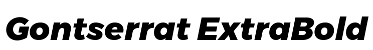 Gontserrat ExtraBold Font Image