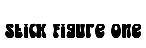 Stick Figure One Font Image
