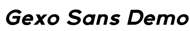 Gexo Sans Demo Font Image