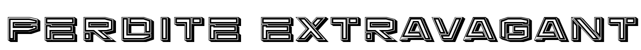 Perdite Extravagant Font Image