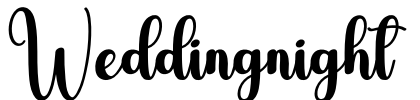 Weddingnight Font Image