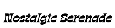 Nostalgic Serenade Font Image