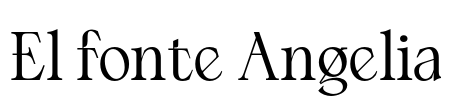 El fonte Angelia Font Image