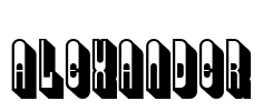 Alexander Font Image