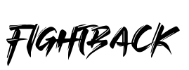 FIGHTBACK Font Image