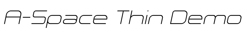 A-Space Thin Demo Font Image