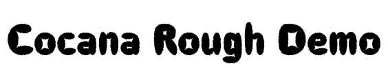 Cocana Rough Demo Font Image