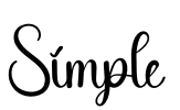 Simple Font Image