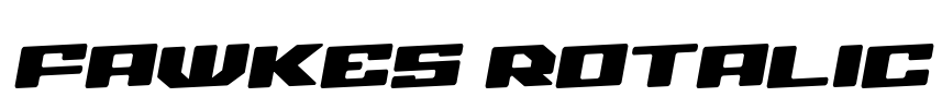 Fawkes Rotalic Font Image