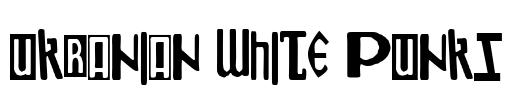 Ukranian White Punks Font Image