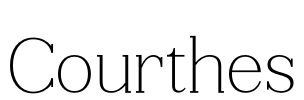 Courthes Font Image