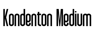 Kondenton Medium Font Image
