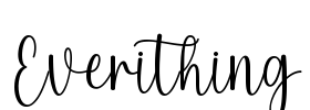 Everithing Font Image