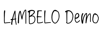 LAMBELO Demo Font Image