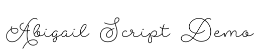 Abigail Script Demo Font Image