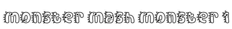 Monster Mash Monster 1 Font Image