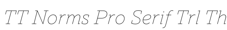 TT Norms Pro Serif Trl Th Font Image