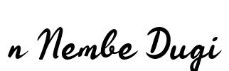 n Nembe Dugi Font Image