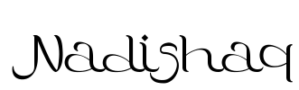 Nadishaq Font Image