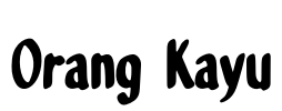 Orang Kayu Font Image