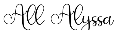 All Alyssa Font Image
